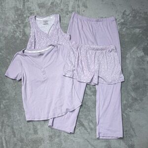 Live 2 Lounge Women's S Loungewear Set Purple Polyester a2271